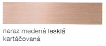 Lišta L-ková nerezová, barevná lesklá kartáčovaná 2,5m -  10mm