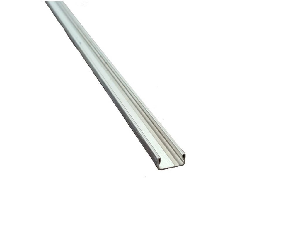 Profil nespádový pro dodatečnou montáž a vložení skla , výška 8mm, vnitřní 13mm, 100cm, nerez