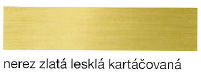 Lišta L-ková nerezová, barevná lesklá kartáčovaná 2,5m -  10mm