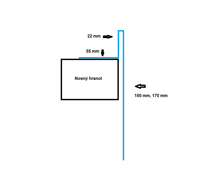 Ukončovací profil pro dřevěné nebo WPC terasy 150 mm, 2,0m
