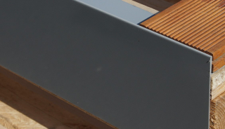 Ukončovací profil pro dřevěné nebo WPC terasy 200 mm, 2,0m